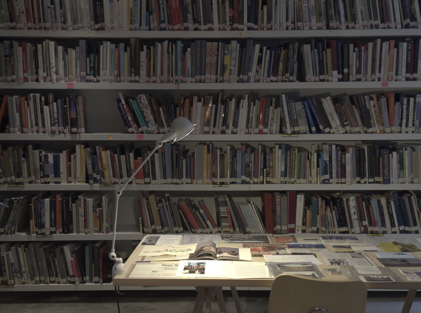 studio library closeup
